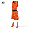 Latest Design Color Yellow Basketball Uniform Set